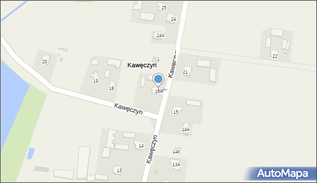 Kawęczyn, Kawęczyn, 16A, mapa Kawęczyn