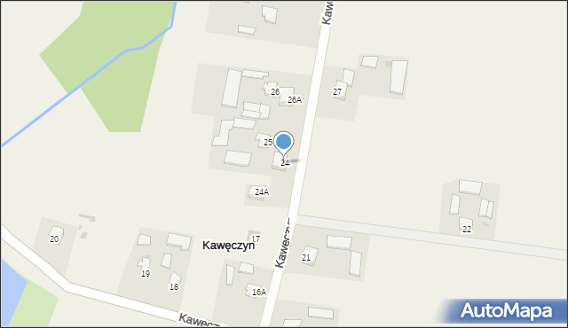 Kawęczyn, Kawęczyn, 24, mapa Kawęczyn