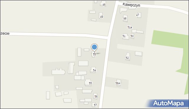 Kawęczyn, Kawęczyn, 53, mapa Kawęczyn