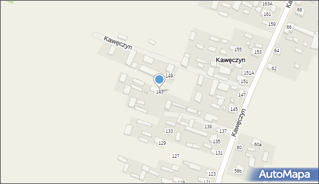 Kawęczyn, Kawęczyn, 143, mapa Kawęczyn