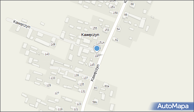 Kawęczyn, Kawęczyn, 147, mapa Kawęczyn