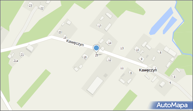 Kawęczyn, Kawęczyn, 15, mapa Kawęczyn