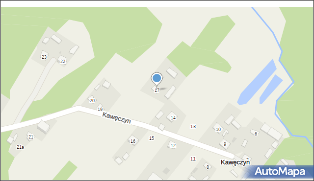 Kawęczyn, Kawęczyn, 17, mapa Kawęczyn