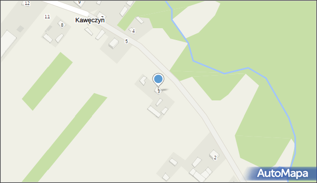 Kawęczyn, Kawęczyn, 3, mapa Kawęczyn