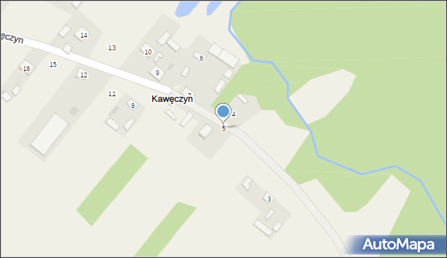 Kawęczyn, Kawęczyn, 5, mapa Kawęczyn