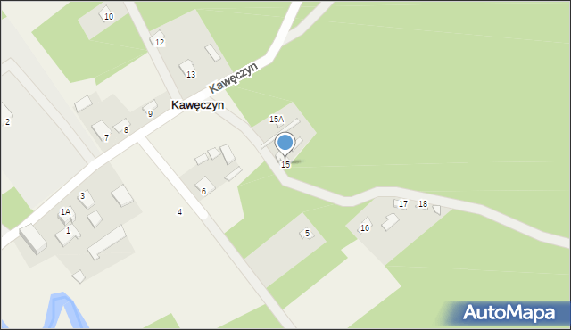 Kawęczyn, Kawęczyn, 15, mapa Kawęczyn