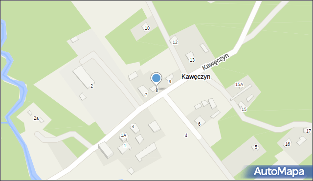 Kawęczyn, Kawęczyn, 8, mapa Kawęczyn