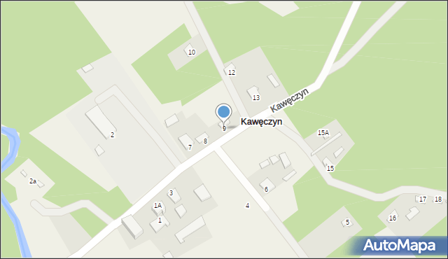 Kawęczyn, Kawęczyn, 9, mapa Kawęczyn