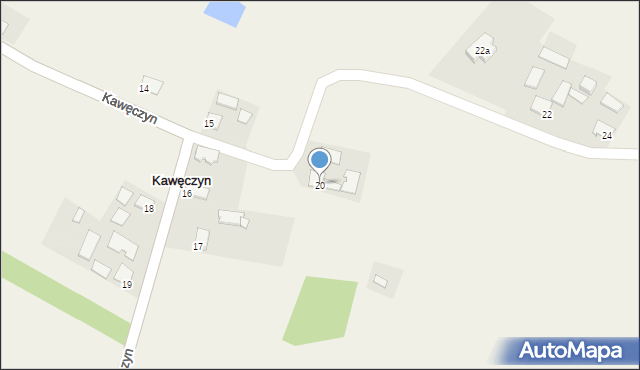 Kawęczyn, Kawęczyn, 20, mapa Kawęczyn