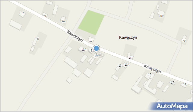 Kawęczyn, Kawęczyn, 12, mapa Kawęczyn