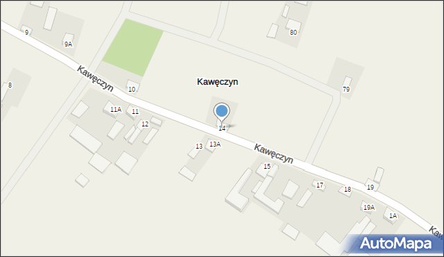 Kawęczyn, Kawęczyn, 14, mapa Kawęczyn