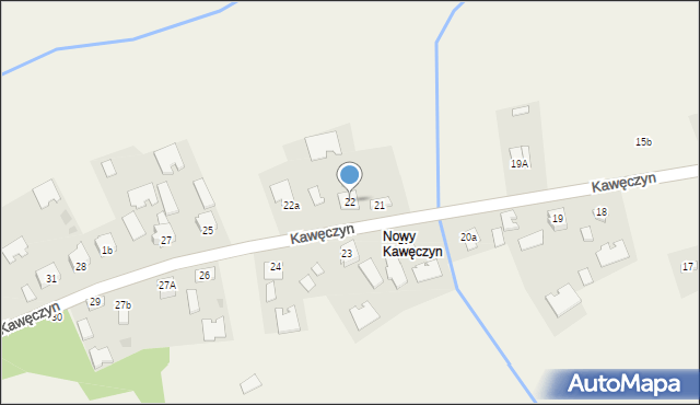 Kawęczyn, Kawęczyn, 22, mapa Kawęczyn