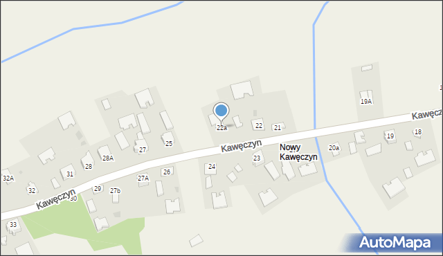 Kawęczyn, Kawęczyn, 22a, mapa Kawęczyn