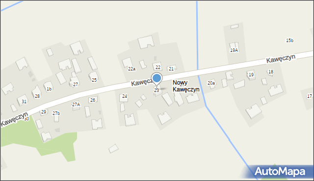 Kawęczyn, Kawęczyn, 23, mapa Kawęczyn