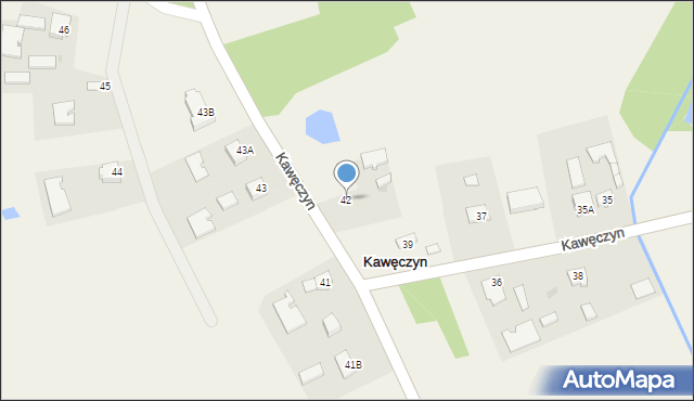 Kawęczyn, Kawęczyn, 42, mapa Kawęczyn