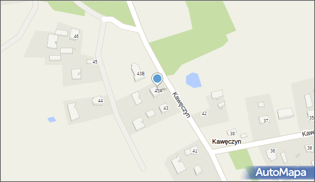 Kawęczyn, Kawęczyn, 43A, mapa Kawęczyn