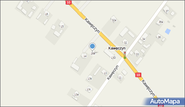 Kawęczyn, Kawęczyn, 14a, mapa Kawęczyn