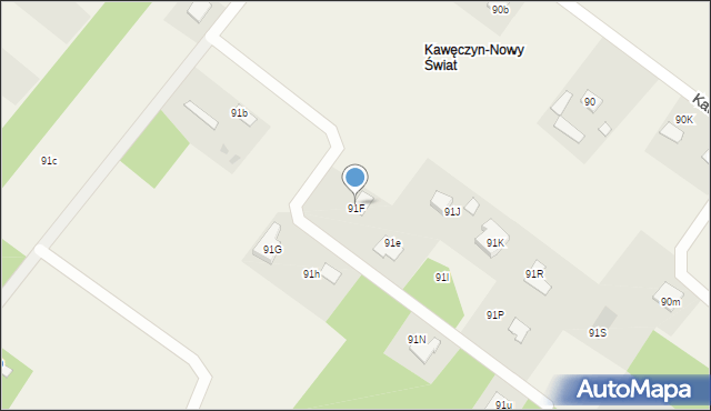 Kawęczyn, Kawęczyn, 91F, mapa Kawęczyn