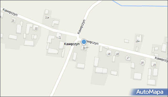 Kawęczyn, Kawęczyn, 20, mapa Kawęczyn