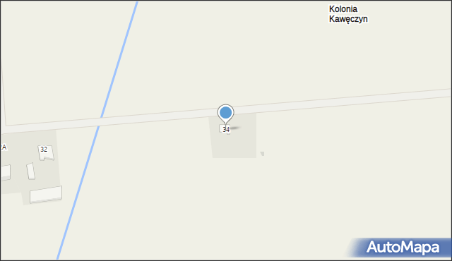 Kawęczyn, Kawęczyn, 34, mapa Kawęczyn