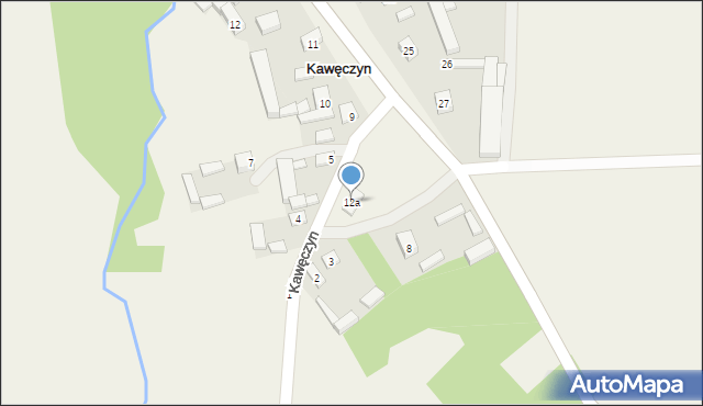 Kawęczyn, Kawęczyn, 12a, mapa Kawęczyn