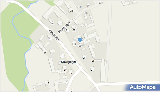 Kawęczyn, Kawęczyn, 24, mapa Kawęczyn