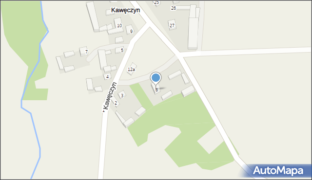 Kawęczyn, Kawęczyn, 8, mapa Kawęczyn