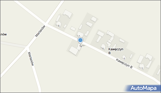 Kawęczyn B, Kawęczyn B, 7a, mapa Kawęczyn B