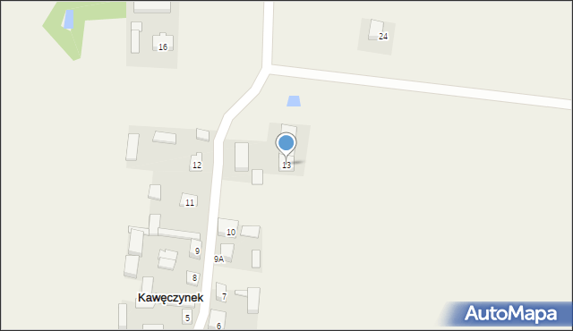 Kawęczynek, Kawęczynek, 13, mapa Kawęczynek