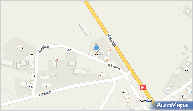 Kawice, Kawice, 77, mapa Kawice