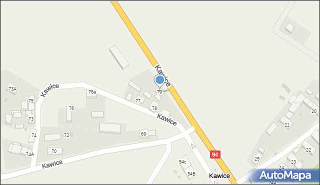 Kawice, Kawice, 79, mapa Kawice