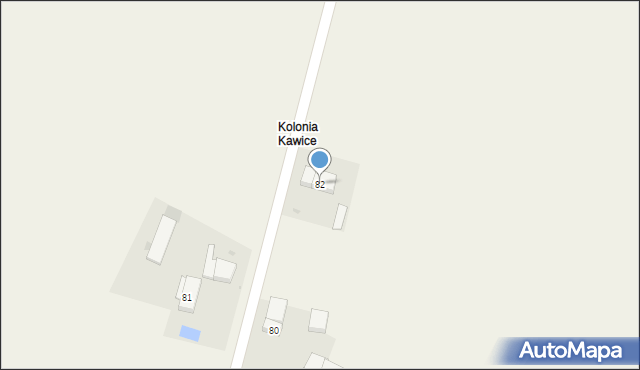 Kawice, Kawice, 82, mapa Kawice
