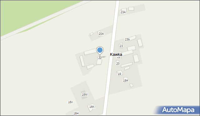 Kawka, Kawka, 22, mapa Kawka