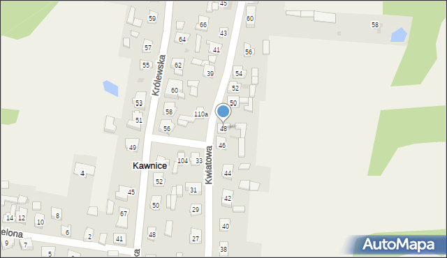 Kawnice, Kawnice, 101, mapa Kawnice