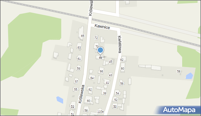 Kawnice, Kawnice, 70, mapa Kawnice