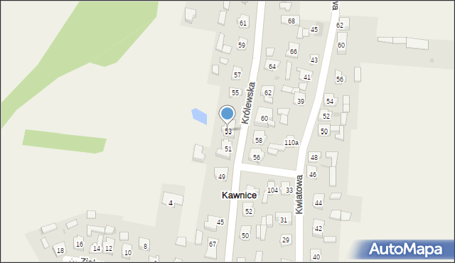 Kawnice, Kawnice, 71, mapa Kawnice