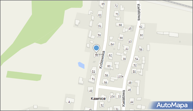 Kawnice, Kawnice, 73, mapa Kawnice