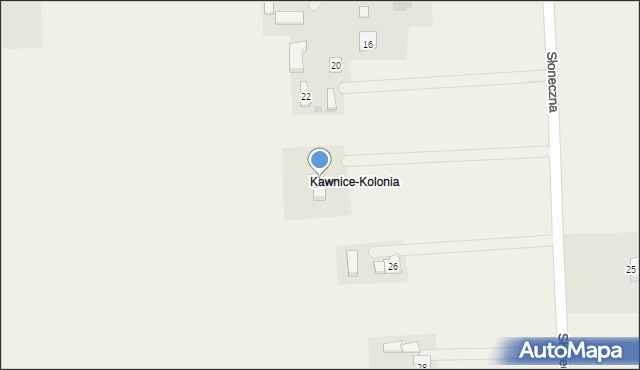 Kawnice, Kawnice-Kolonia, 17, mapa Kawnice