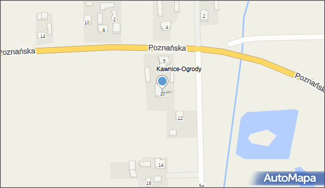 Kawnice, Kawnice-Kolonia, 33e, mapa Kawnice