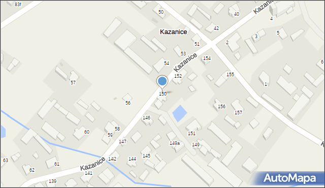 Kazanice, Kazanice, 150, mapa Kazanice
