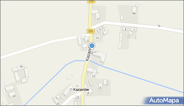 Kazanów, Kazanów, 12, mapa Kazanów