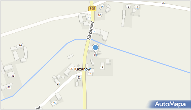 Kazanów, Kazanów, 13, mapa Kazanów