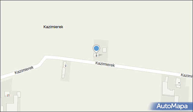 Kazimierek, Kazimierek, 8, mapa Kazimierek