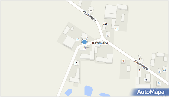 Kazimierki, Kazimierki, 14, mapa Kazimierki