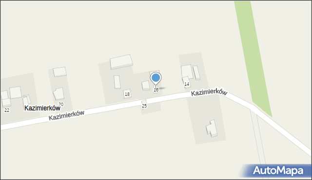 Kazimierków, Kazimierków, 16, mapa Kazimierków