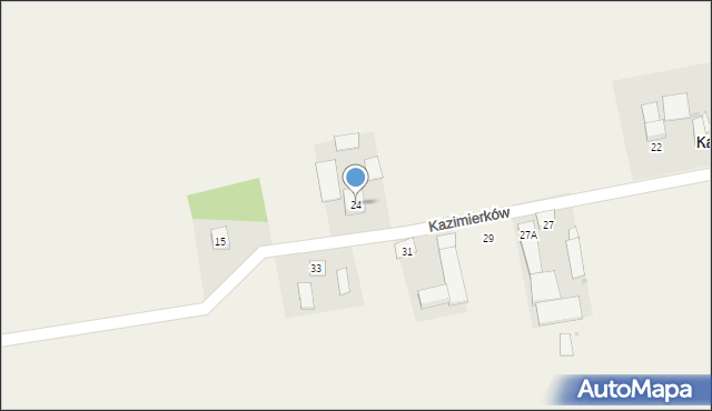 Kazimierków, Kazimierków, 24, mapa Kazimierków