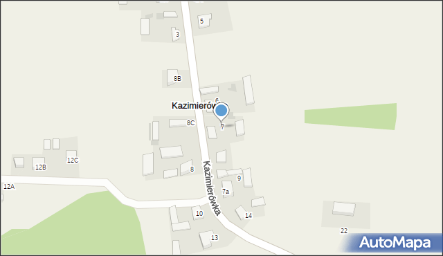 Kazimierówka, Kazimierówka, 7, mapa Kazimierówka