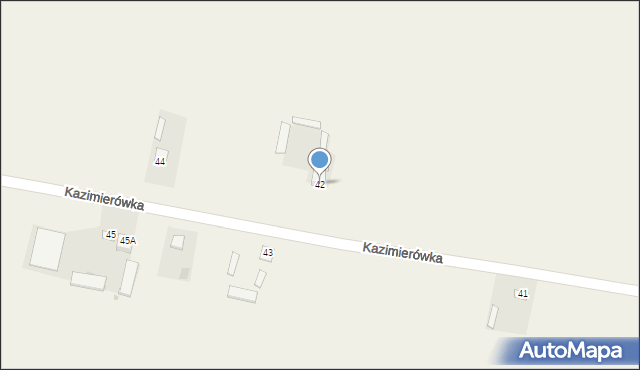 Kazimierówka, Kazimierówka, 42, mapa Kazimierówka