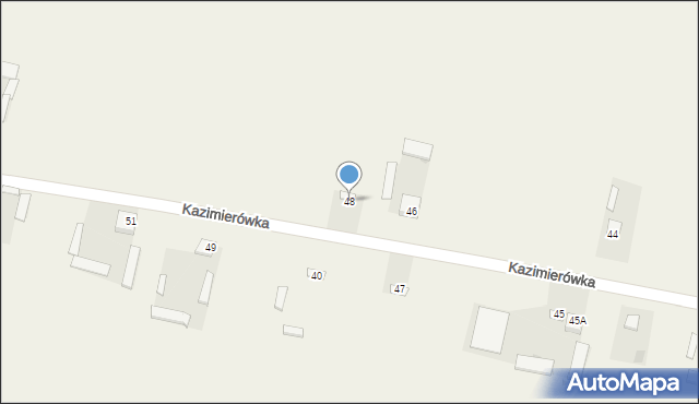 Kazimierówka, Kazimierówka, 48, mapa Kazimierówka