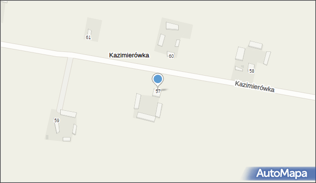 Kazimierówka, Kazimierówka, 57, mapa Kazimierówka